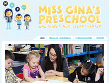 Tablet Screenshot of missginaspreschool.com